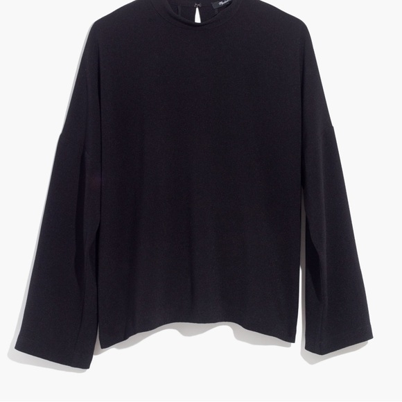 Madewell Mock Neck Blouse - Picture 4 of 11